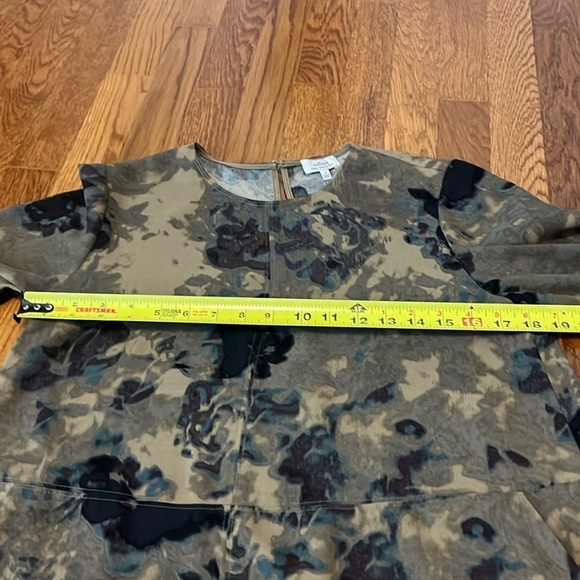 Aritzia Wilfred Myosotis Abstract Floral Minimalist Lagenlook Shift Dress - Picture 15 of 15